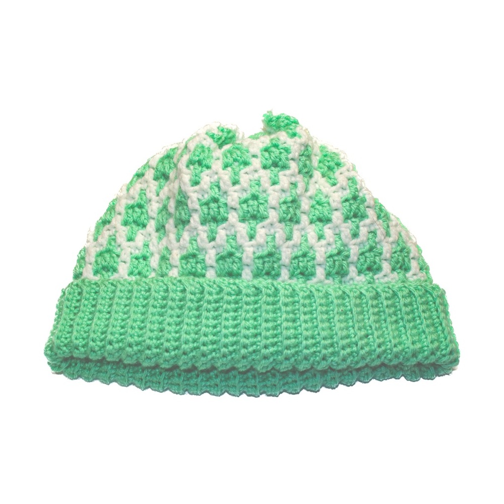 Sea Foam Mosaic Adult Beanie